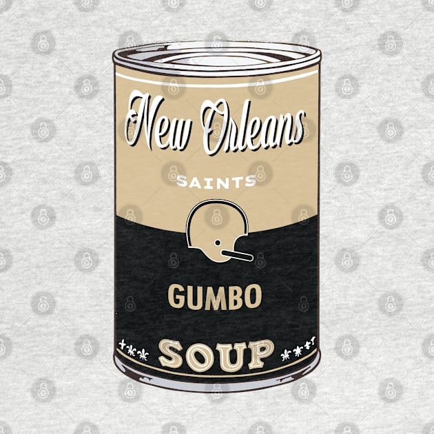 New Orleans Saints Soup Can by Rad Love